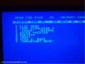menu loaded by commodore server